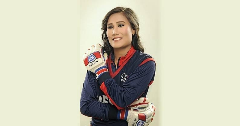 राष्ट्रिय महिला क्रिकेट कप्तान रुबीना सम्मानित