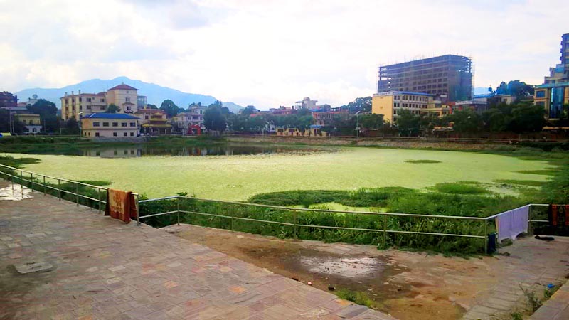 काठमाडौं महानगरपालिकाले कमल पोखरीमा पानी भर्ने तयारी गर्दै