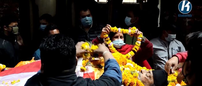 नेपाली कांग्रेसक नेता जोशीको अन्तिम संस्कार पशुपति आर्यघाटमा गरियो