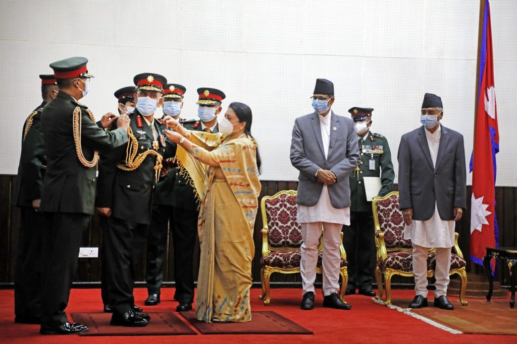 नवनियुक्त प्रधानसेनापति प्रभुराम शर्माले नेपाली सेनाकाे नेतृत्व सम्हाले