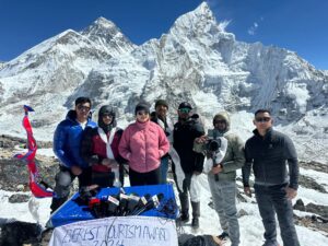 ‘Everest Tourism Award’ at a press meet at the highest altitude