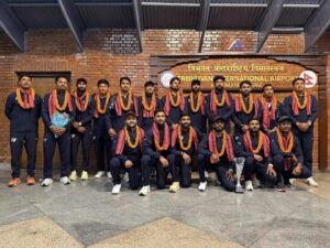 दुई ट्रफी जितेर​ यूएईबाट नेपाली क्रिकेट टिम स्वदेश फिर्ता